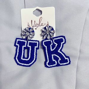 Gorgeous university of Kentucky earrings, never worn